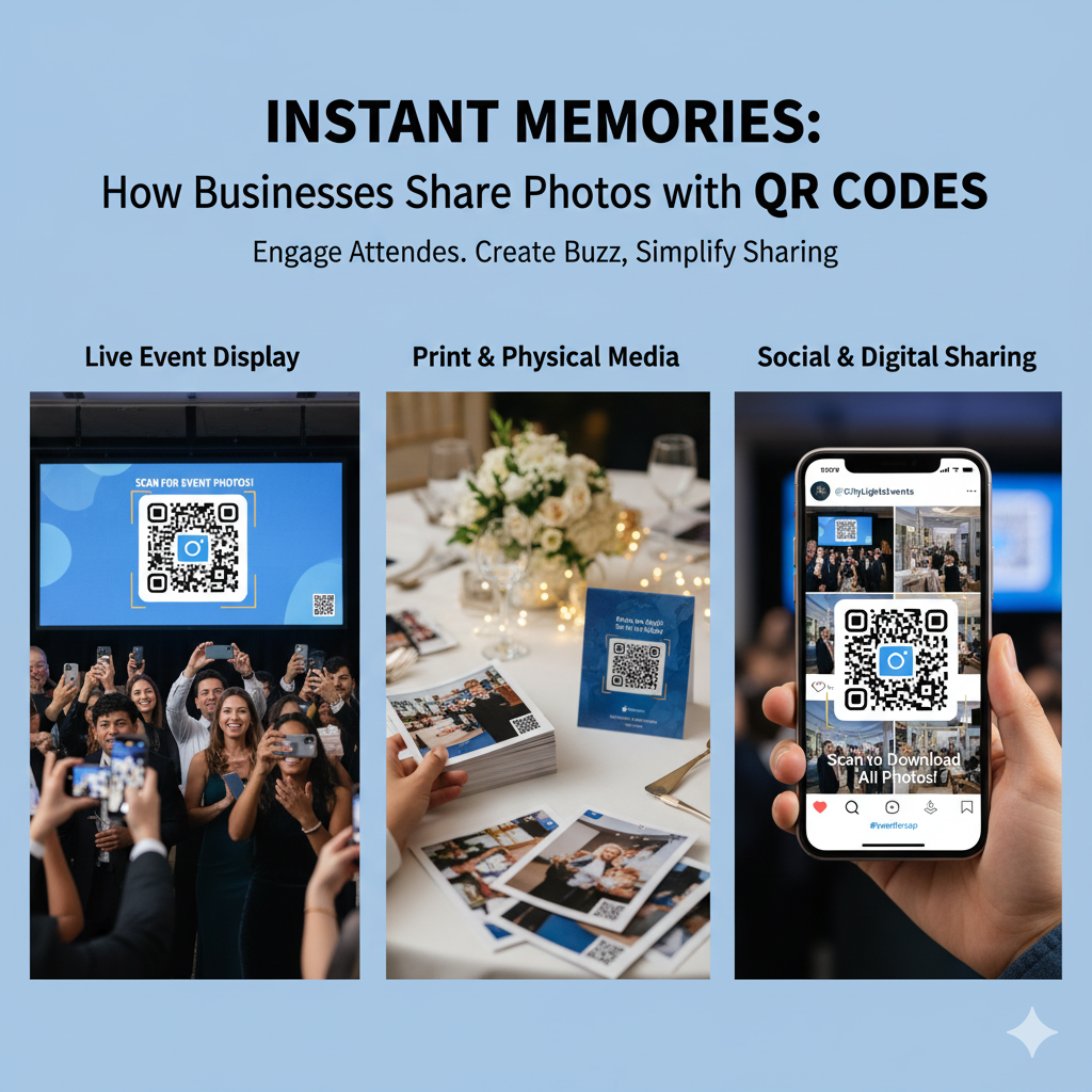 How Businesses Share Event Photos with QR Codes